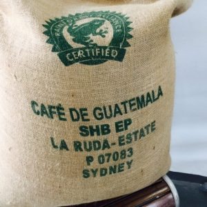 Back of Guatemala Coffee Bag Finca La Ruda