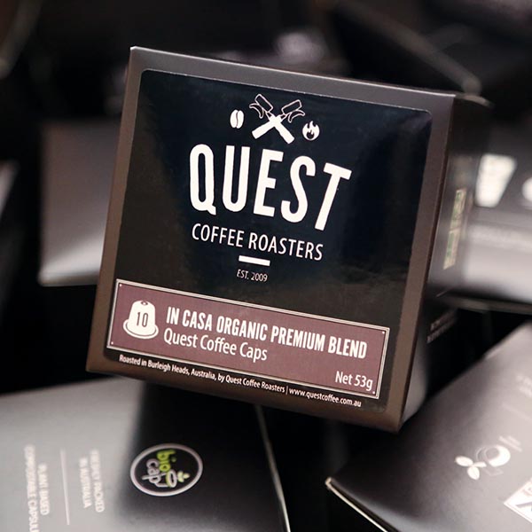 Quest Coffee Caps, coffee pods for Nespresso compatible coffee maker