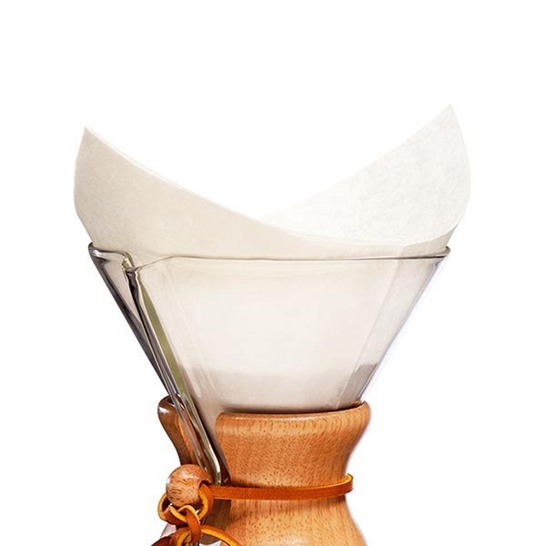 Chemex 6 cup filters - pre-folded - white