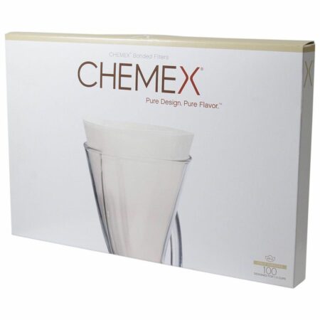 Chemex Filter - Unfolded Halfmoon 3 Cup - 100 pack