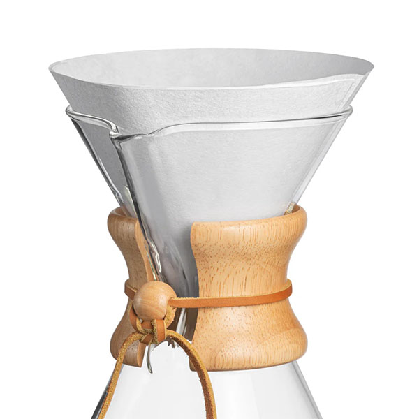 Chemex 6 Cup White prefolded circle