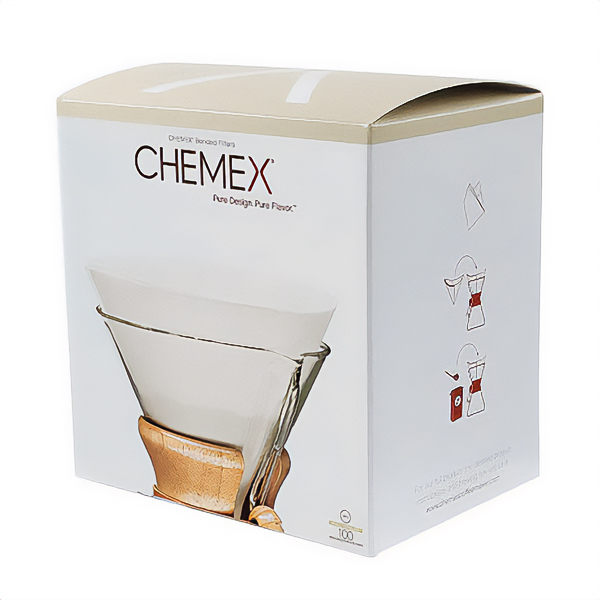 Chemex 6 Cup White prefolded circle